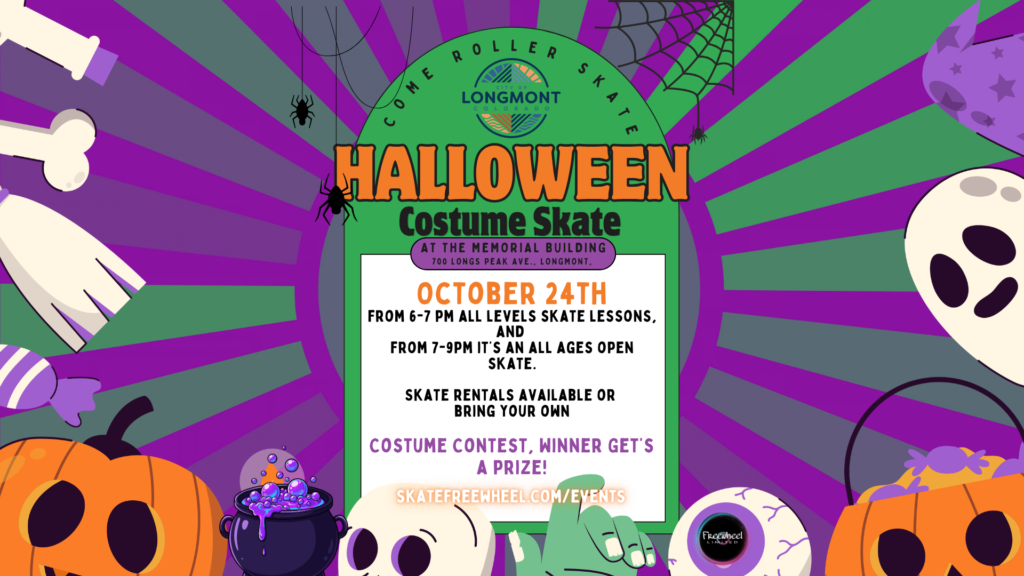 Halloween Costume Skate City of Longmont and Freewheel